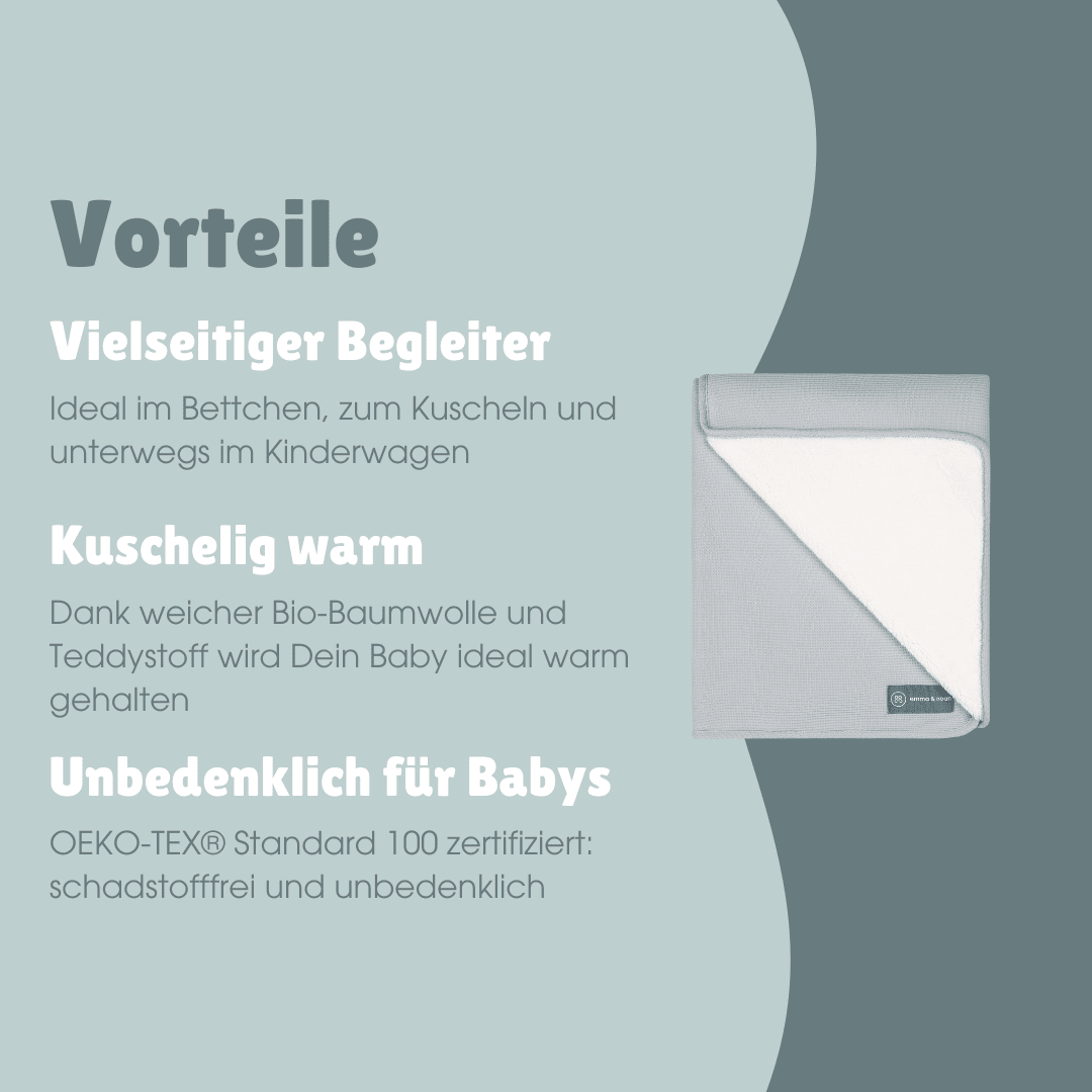 Winter Kuscheldecke | Essential Grau