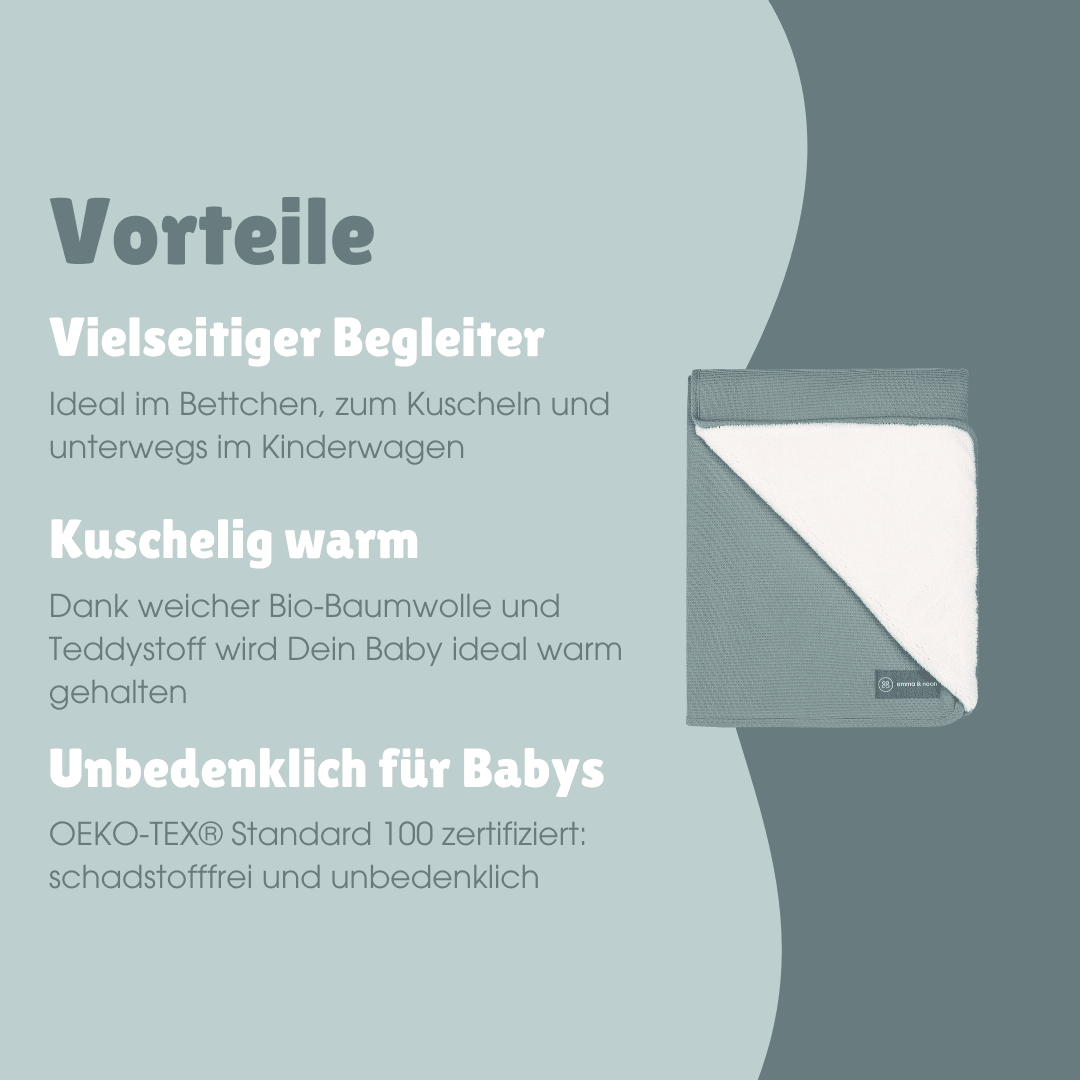 Winter Kuscheldecke | Essential Mint