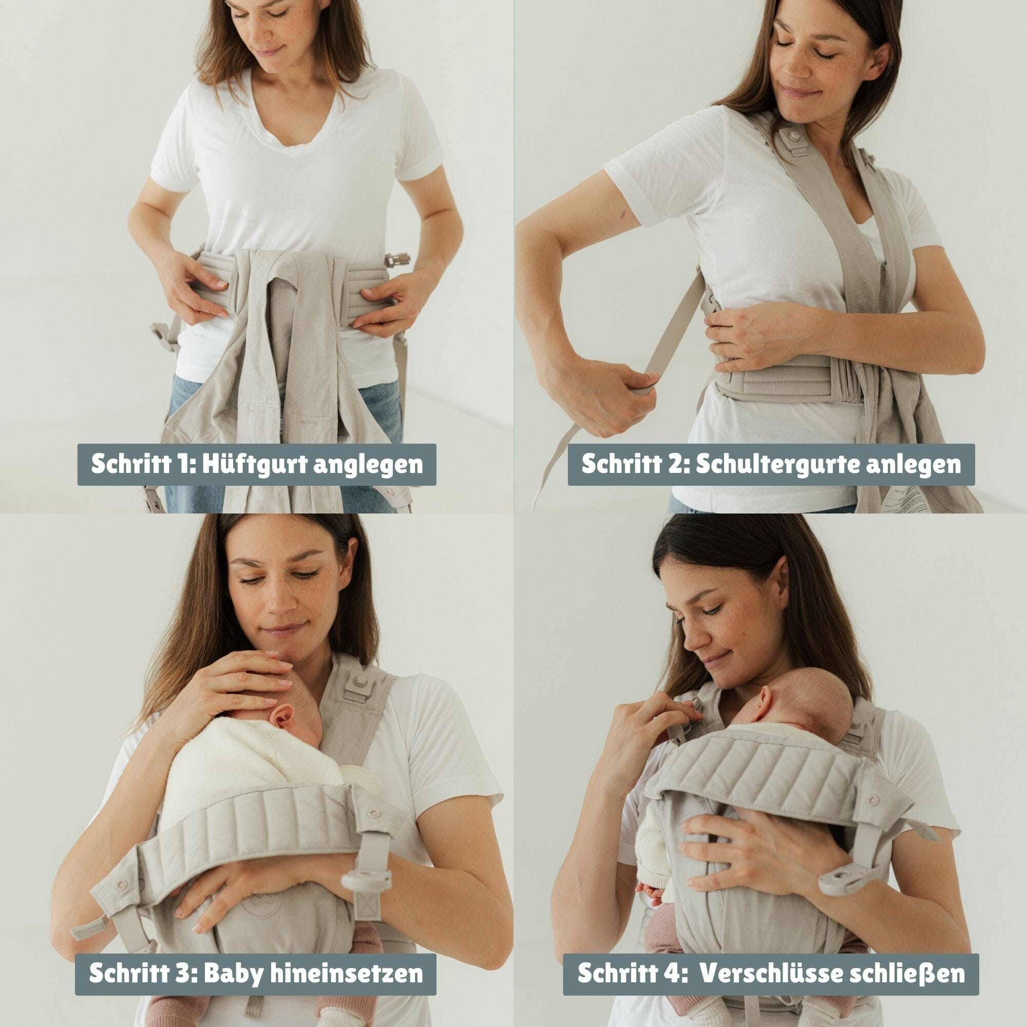 Premium Babytrage | Essential Beige