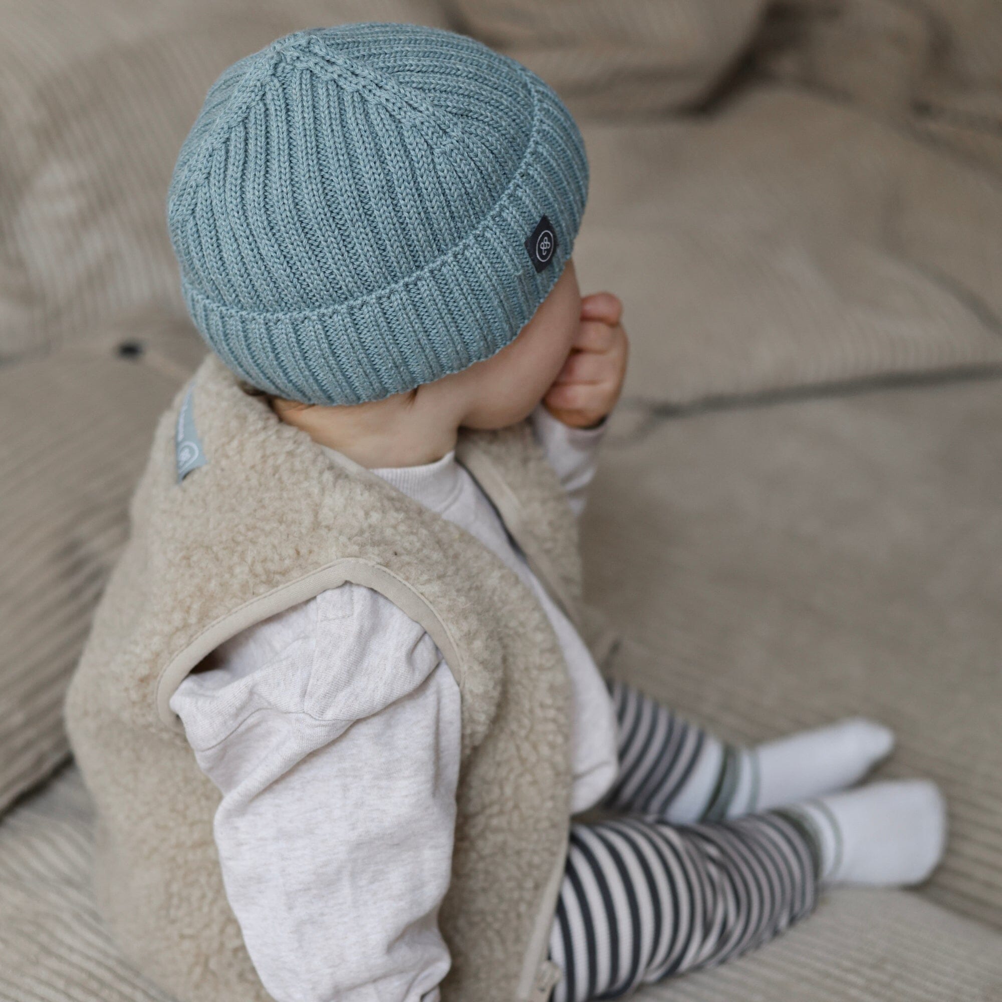 Merino Wollmütze Kind | Essential Mint