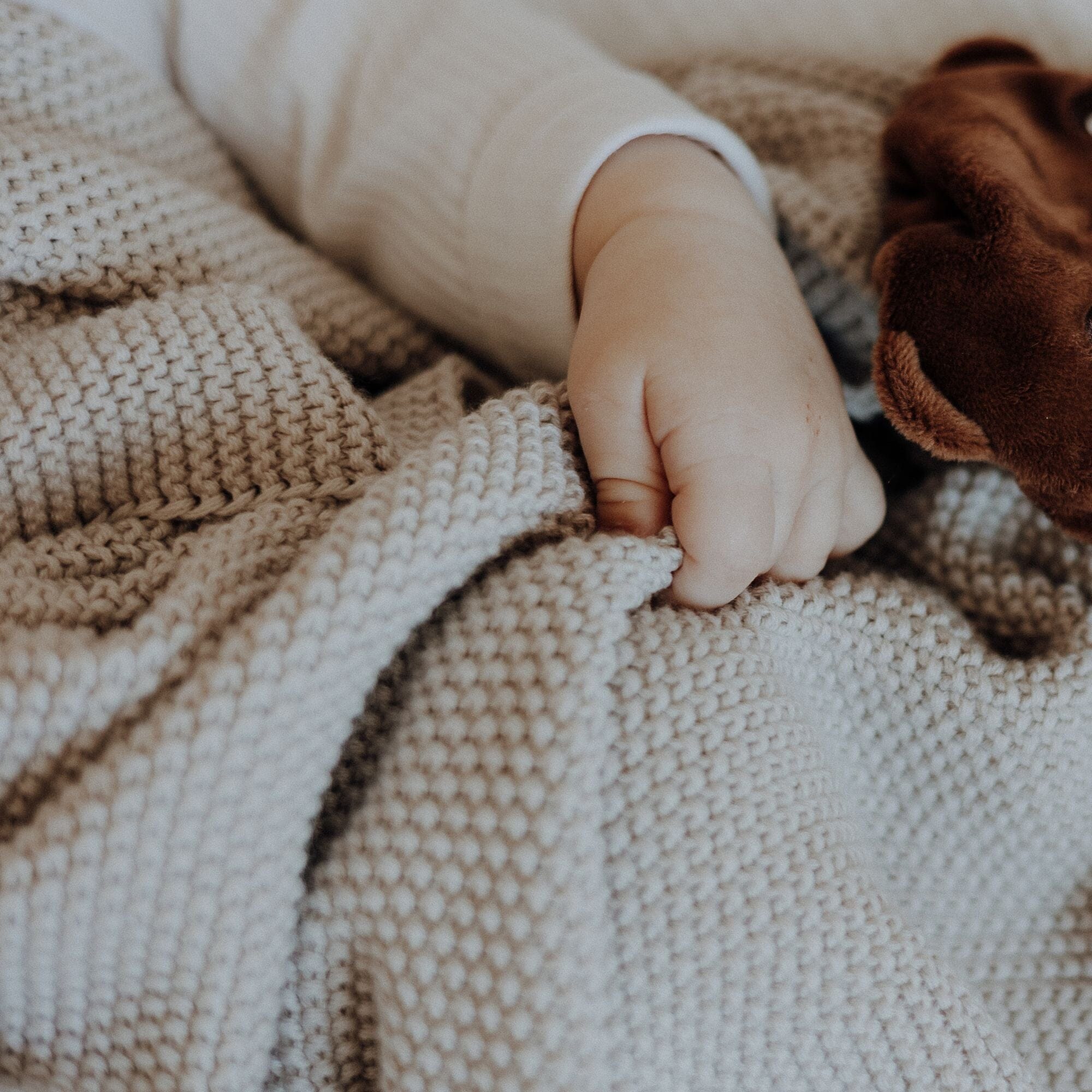 Strickdecke | Essential Beige