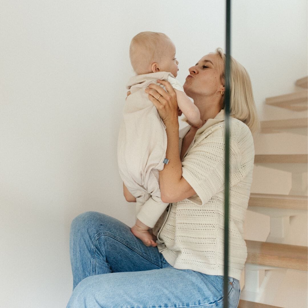 leinen schlafsack Baby Schlafsack mit Füßen aus Bio-Leinen 0.5 TOG