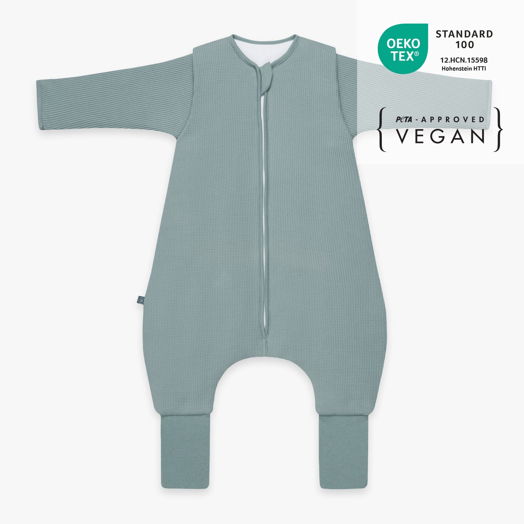 Schlafsack mit Umschlag-Fuß und Ärmel 3.5 TOG | Essential Mint