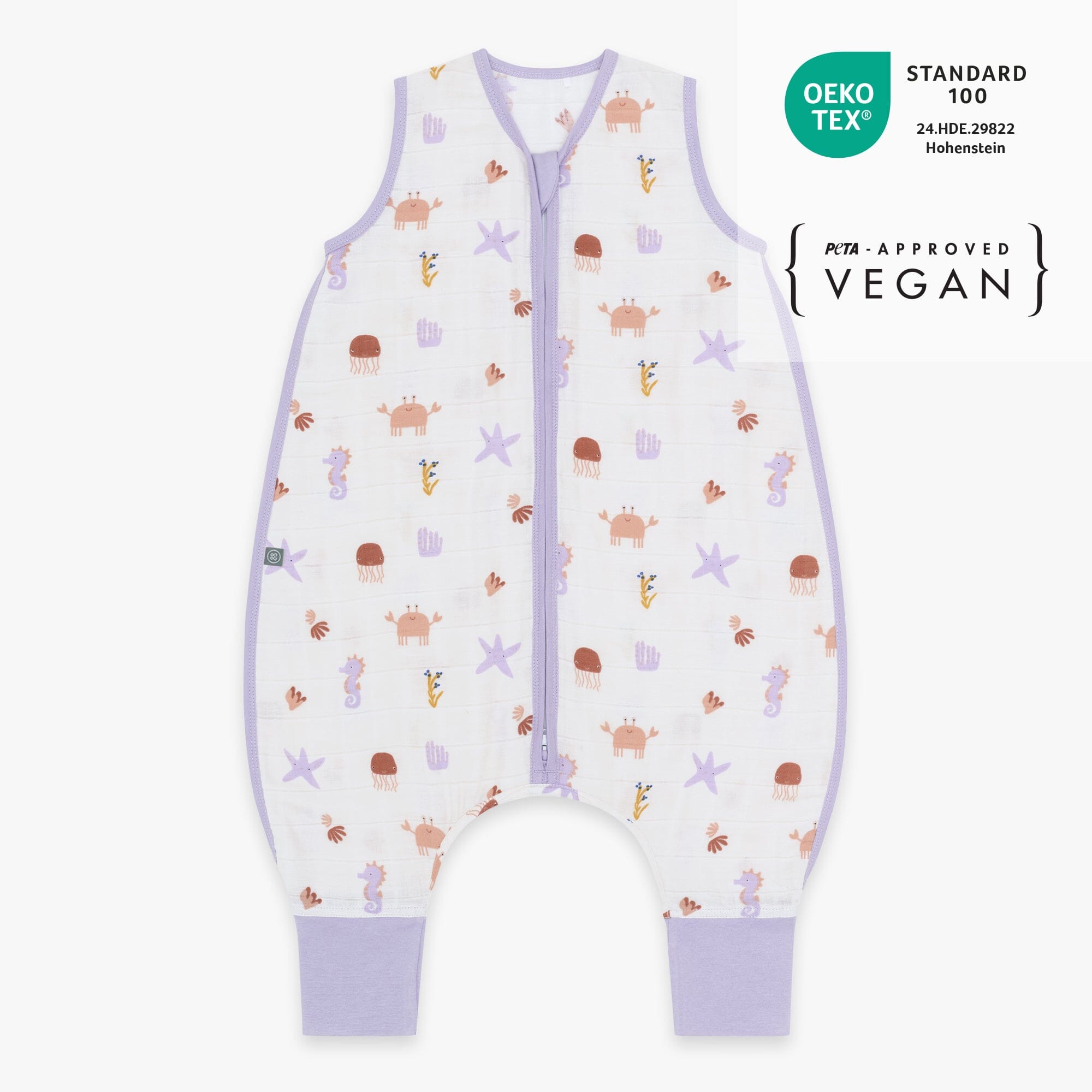 Musselin Schlafsack mit Füßen 0.5 TOG | Community Design Unterwasser