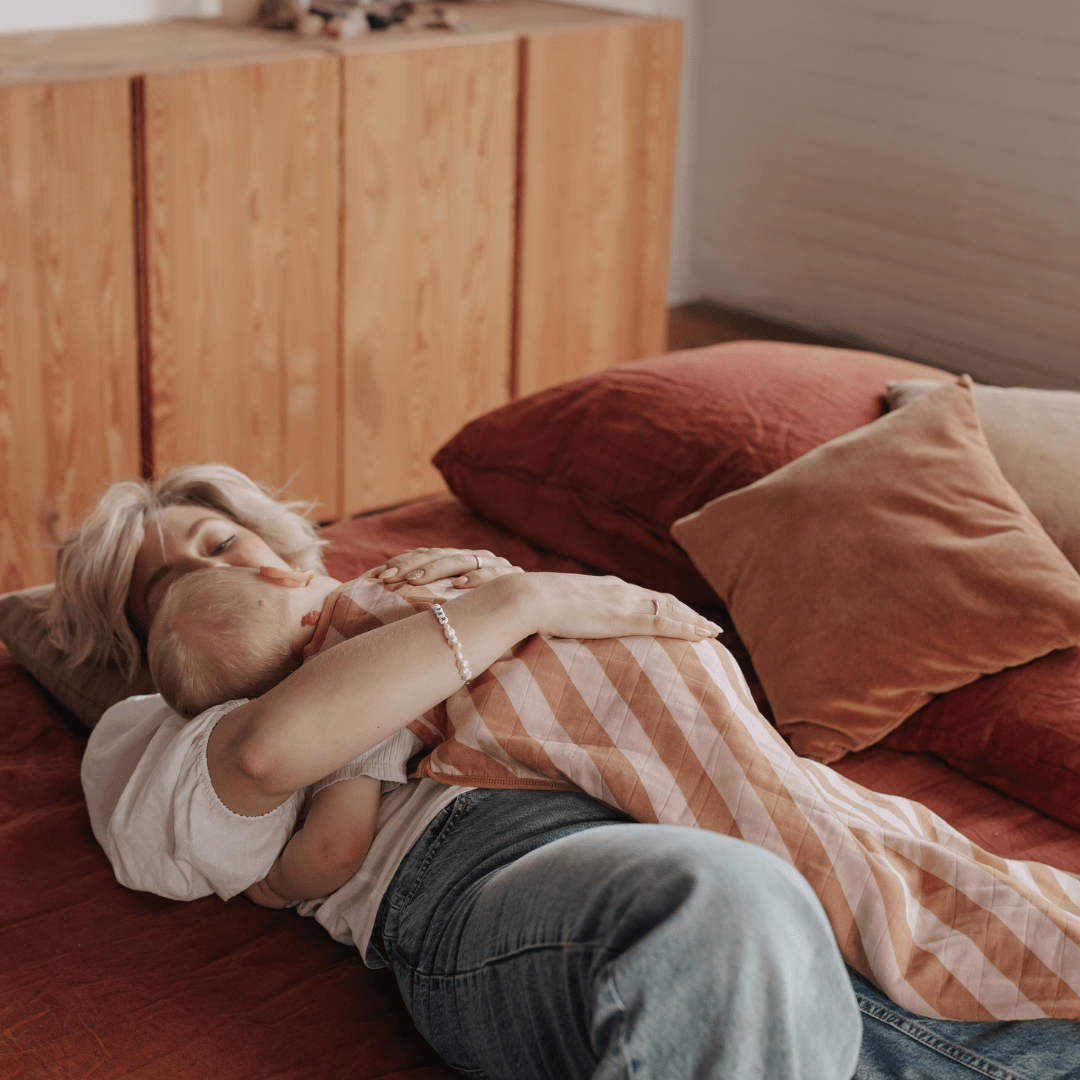 Musselin Schlafsack 0.5 TOG | Streifen Rosa