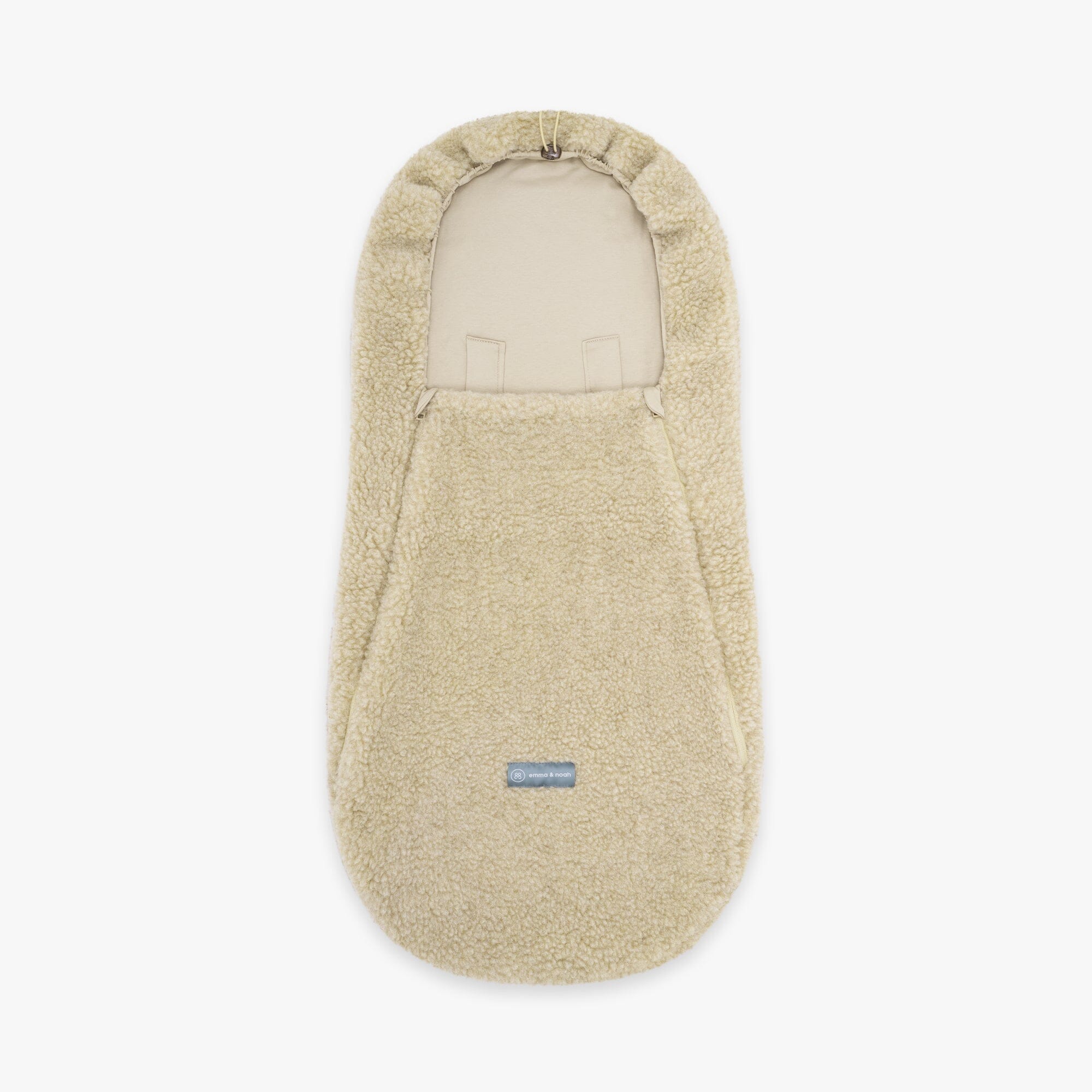 Merinowoll Teddy Fußsack | Essential Beige