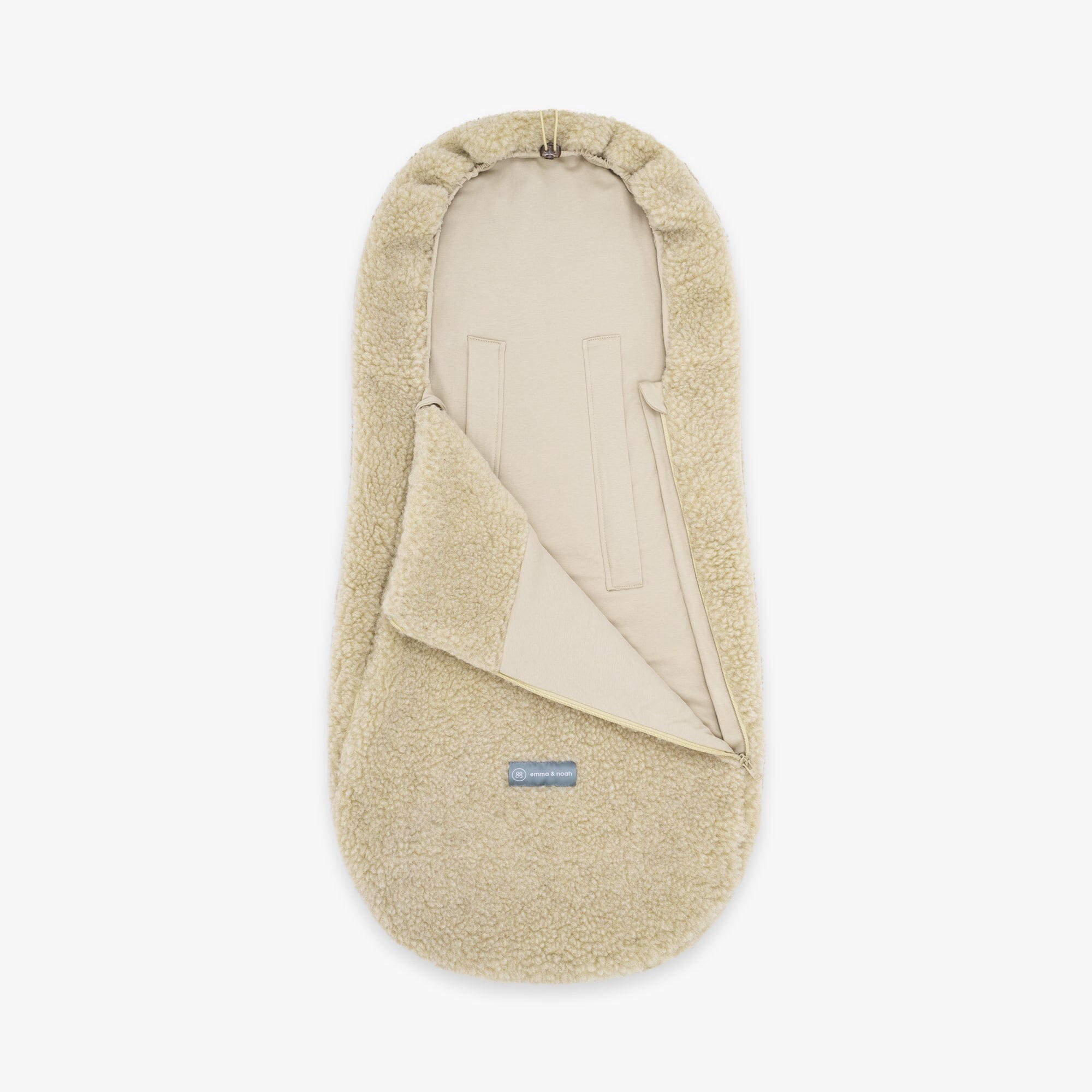 Merinowoll Teddy Fußsack | Essential Beige