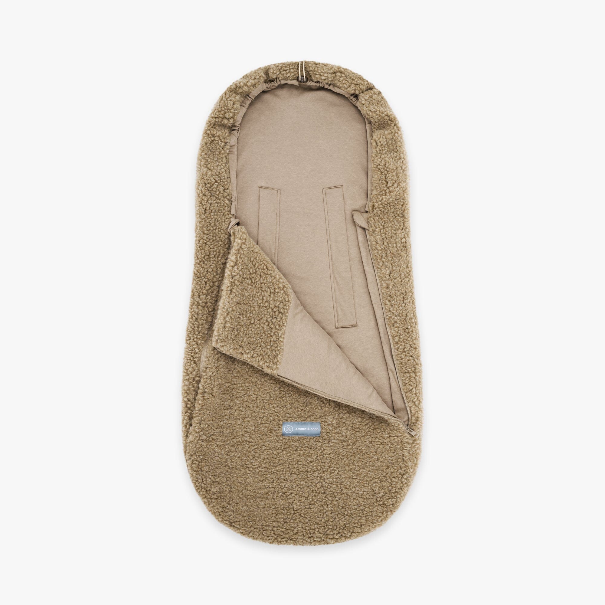 Merinowoll Teddy Fußsack | Essential Taupe