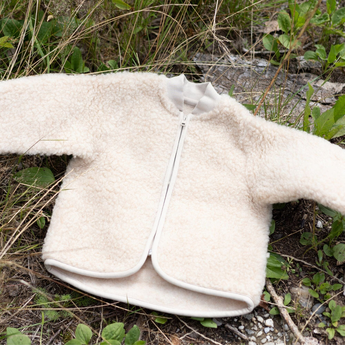 Merinowolle Jacke für Babys | Essential Beige