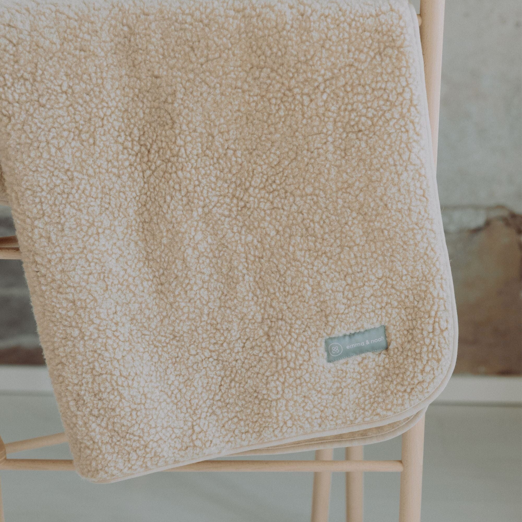 Merinowoll Teddy Kuscheldecke | Essential Beige