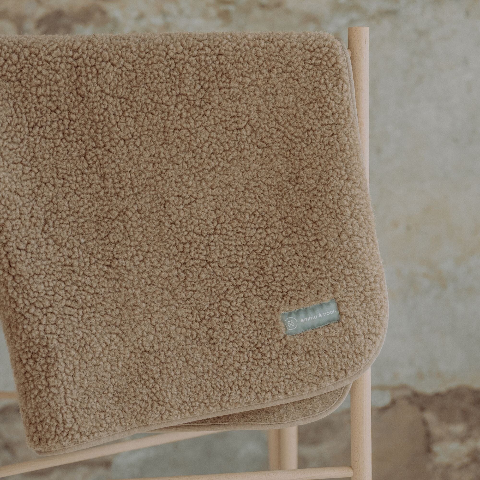Merinowoll Teddy Kuscheldecke | Essential Taupe