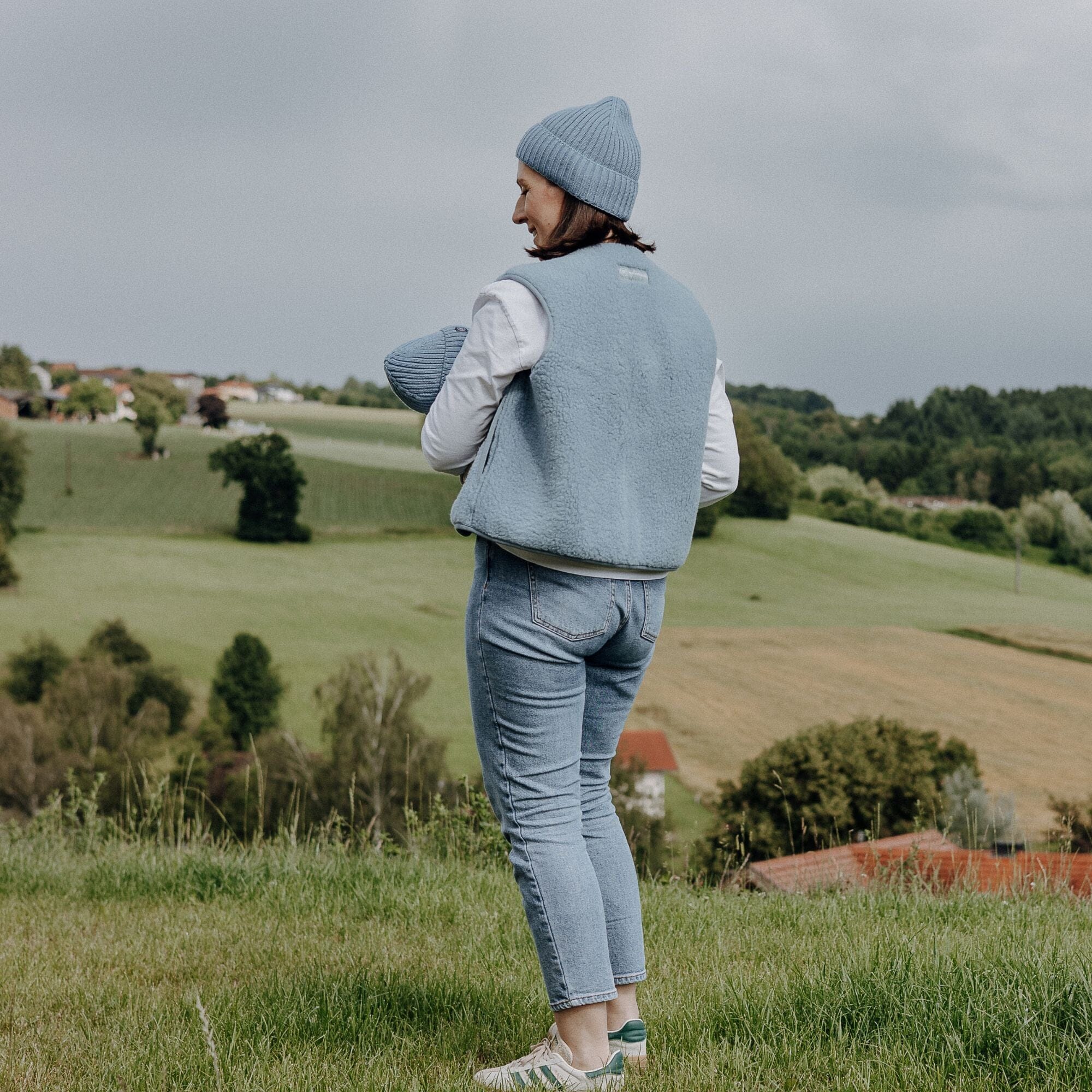 Merino Weste Erwachsene | Essential Ice Blue