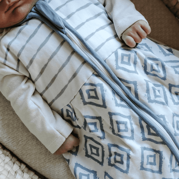 Willkommens Bundle | Schlafsack 1.0 TOG | Rauten Blau