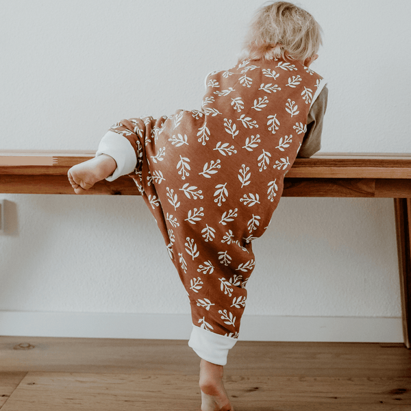 Schlafsack mit Füßen 2.5 TOG | Floral Mocca