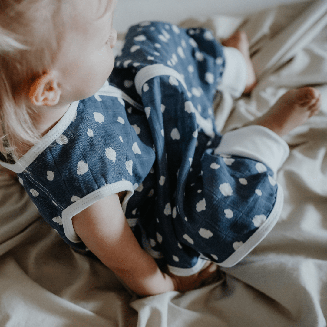 emma und noah musselin schlafsack Baby Schlafsack mit Füßen 0.5 TOG