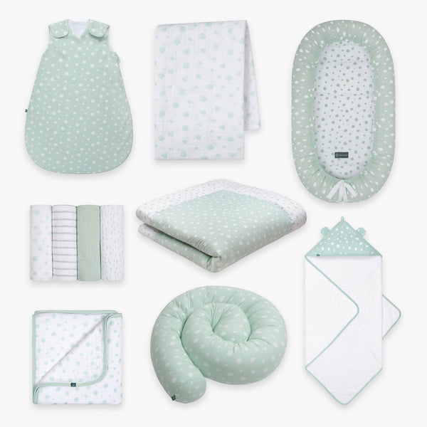 Erstausstattung Bundle | Schlafsack 1.0 TOG | Punkte Mint