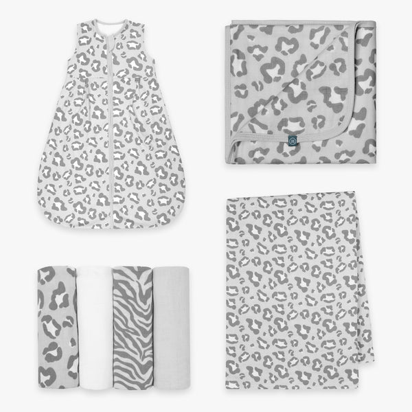 Willkommens Bundle | Schlafsack 1.0 TOG | Leo Grau