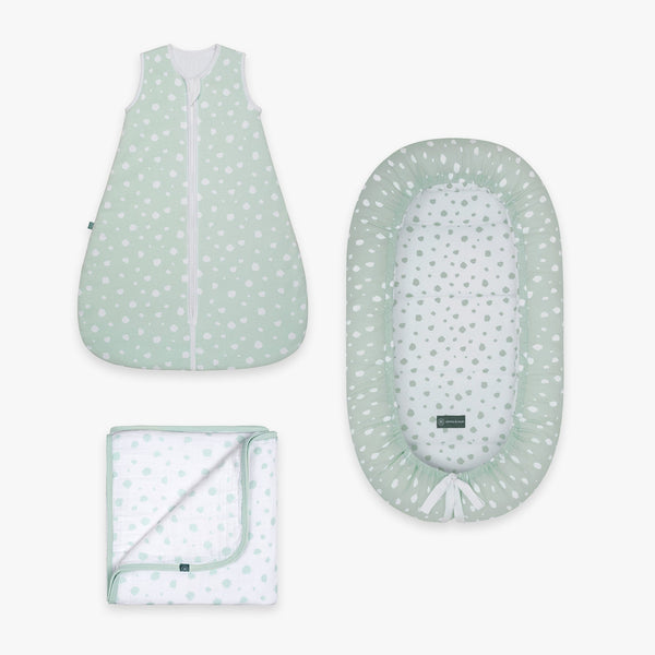 Kuschel Bundle | Schlafsack 2.5 TOG | Punkte Mint