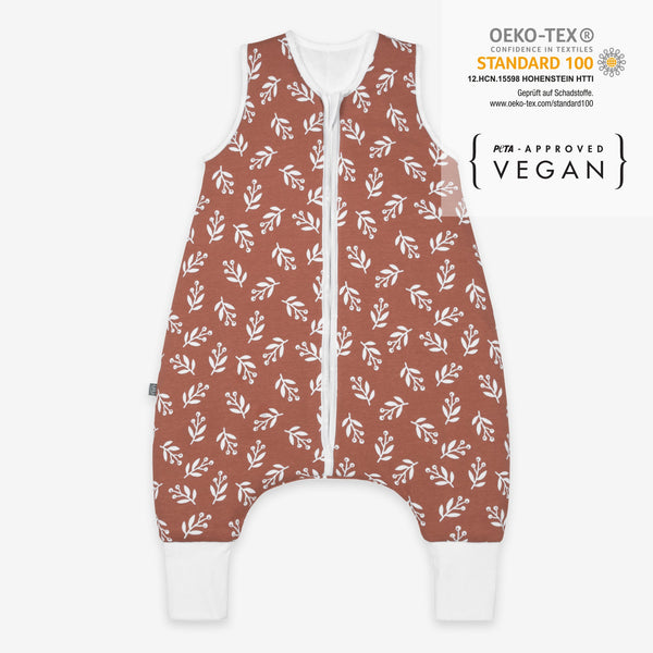 Schlafsack mit Füßen 2.5 TOG | Floral Mocca
