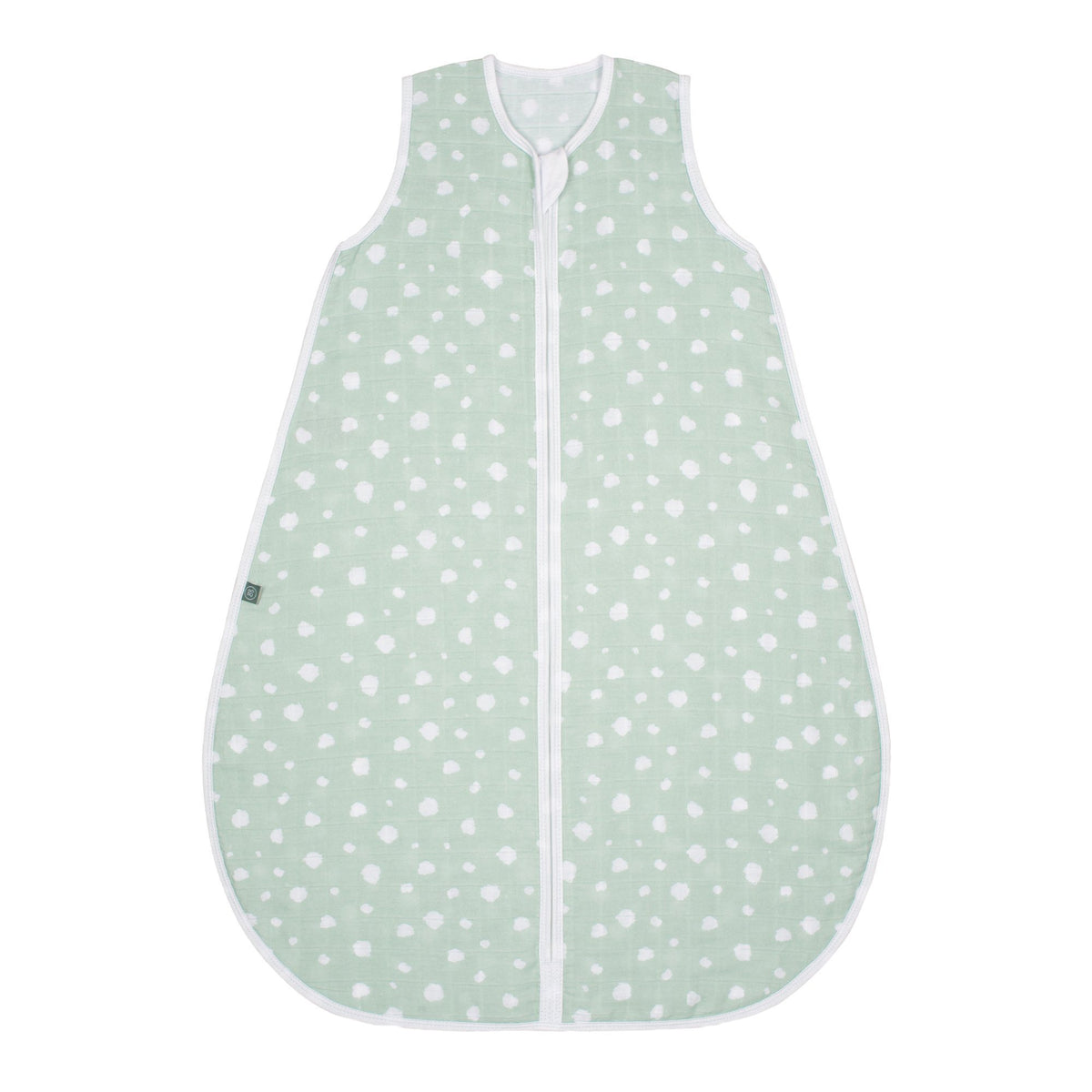Musselin Schlafsack 0.5 TOG – Punkte Mint