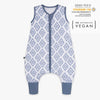 emma & noah - Schlafsack mit Füßen 2.5 TOG | Rauten Blau