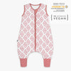 emma & noah - Schlafsack mit Füßen 2.5 TOG | Rauten Rosa