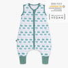 emma & noah - Schlafsack mit Füßen 2.5 TOG | Wal Blau