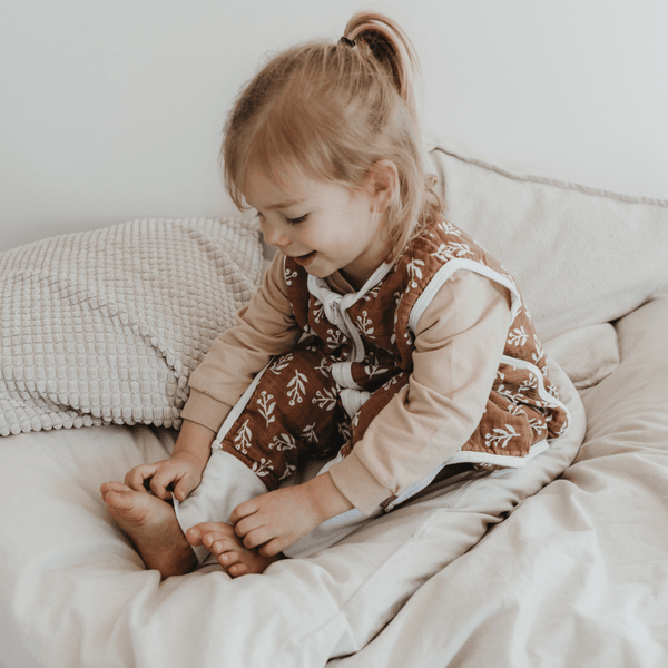 Schlafsack mit Füßen 0.5 TOG | Floral Mocca
